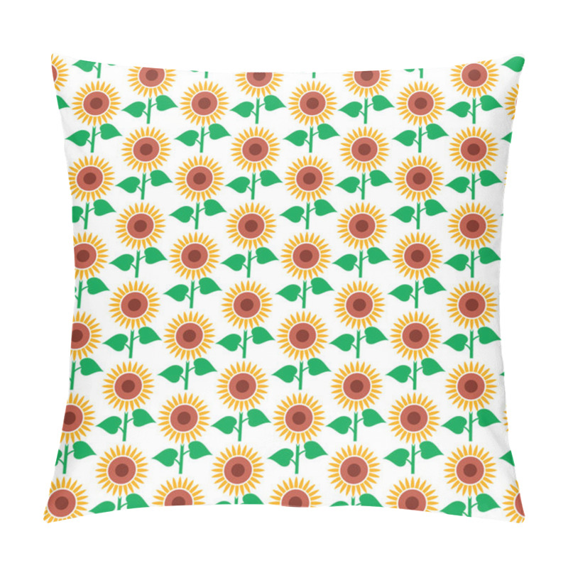 Personality  Background Pattern With Sunflower Pillow Covers