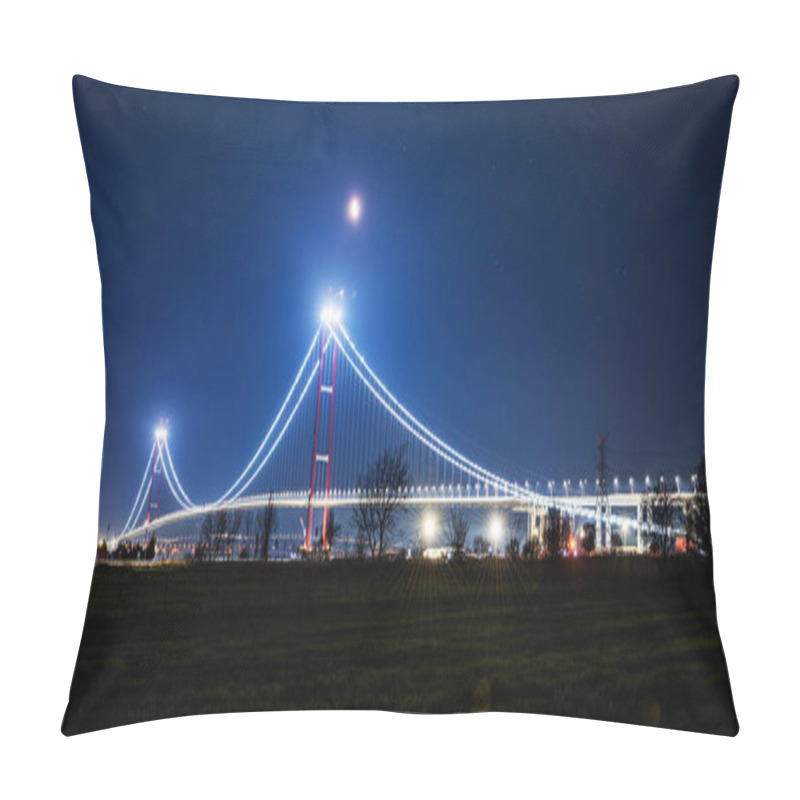 Personality  1915 Canakkale Bridge In Canakkale, Turkey. World's Longest Suspension Bridge Opened In Turkey. Turkish: 1915 Canakkale Koprusu. Bridge Connect The Lapseki To The Gelibolu. Pillow Covers