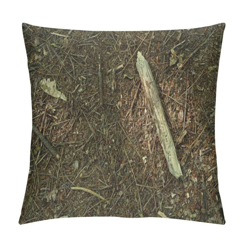 Personality  Stick On Forest Floor With Branches And Leaves Pillow Covers