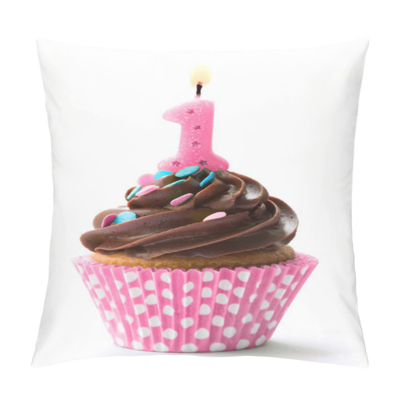 Personality  First Birthday Cupcake Pillow Covers