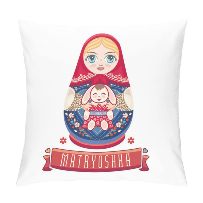 Personality  Matryoshka. Russian Folk Nesting Doll. Pillow Covers