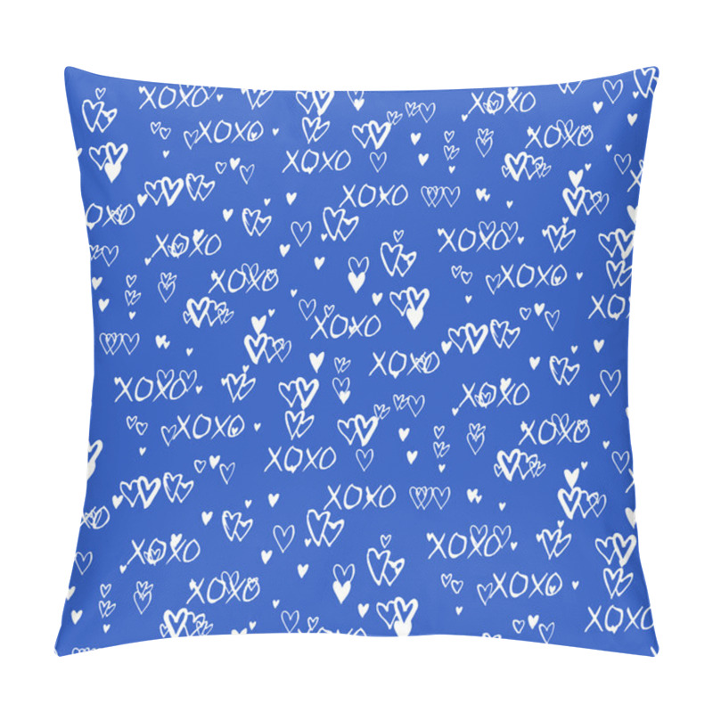 Personality  Pattern With Hand Painted Hearts Pillow Covers