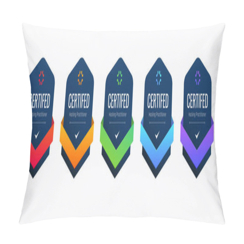 Personality  Certified Badge Design For Hacking Practitioner. Professional Computer Security Certifications Based On Criteria. Pillow Covers