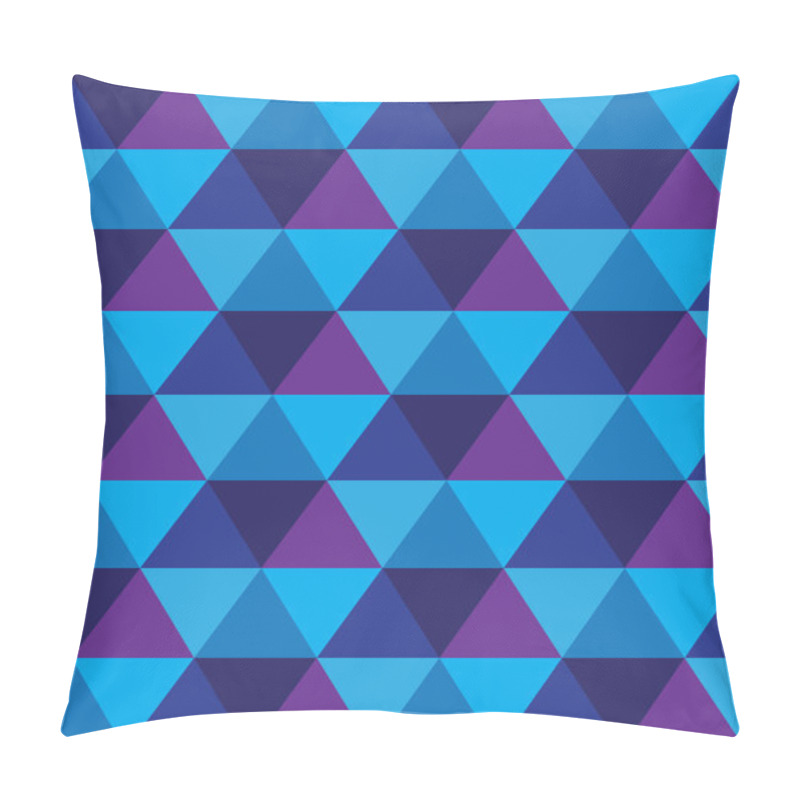 Personality  Seamless Background Of Triangle & Diamond Geometric Shapes- Vect Pillow Covers