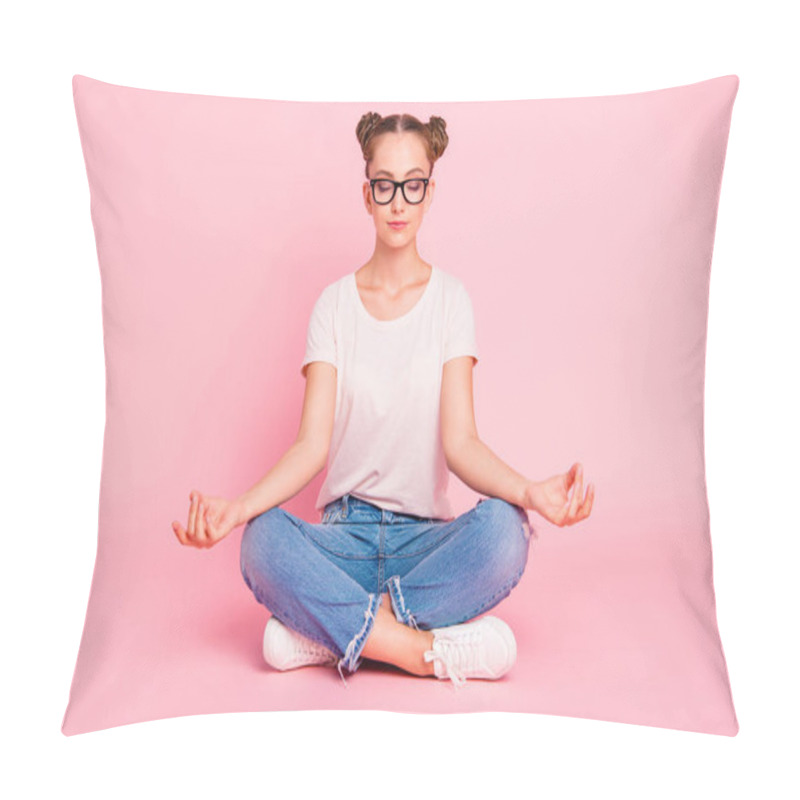 Personality  Time To Rest And Relax Serenity And Silence Concept. Full Legs, Pillow Covers