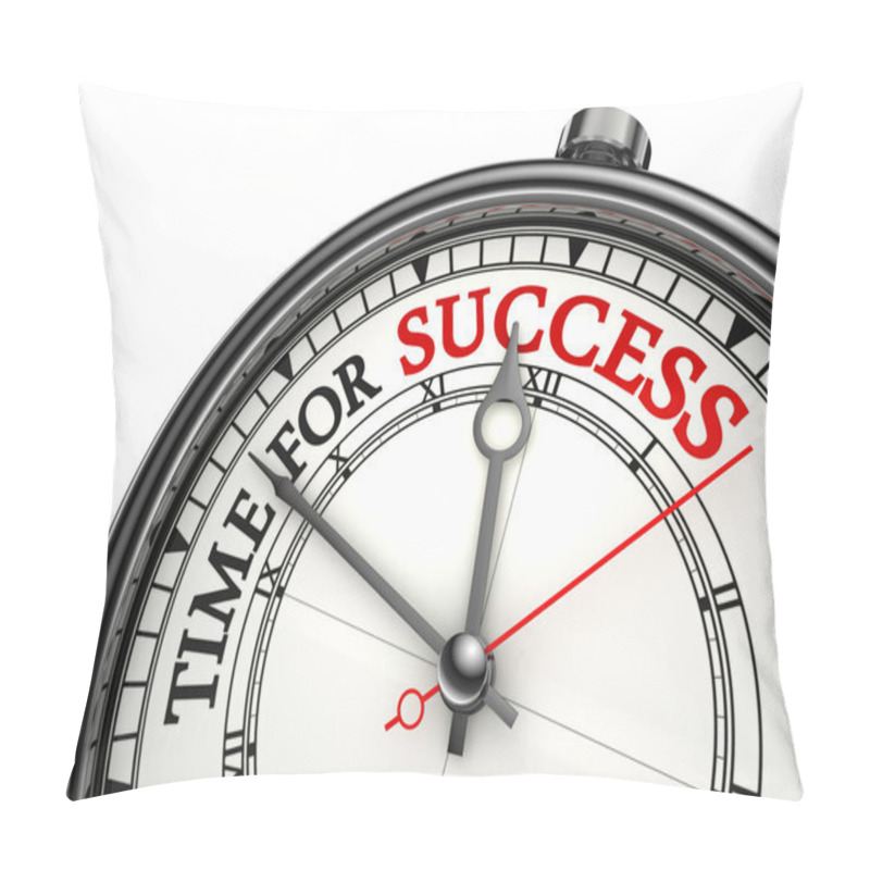 Personality  Time For Success Concept Clock Pillow Covers