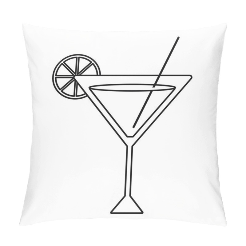 Personality  Isolated Summer Cocktail Design Pillow Covers