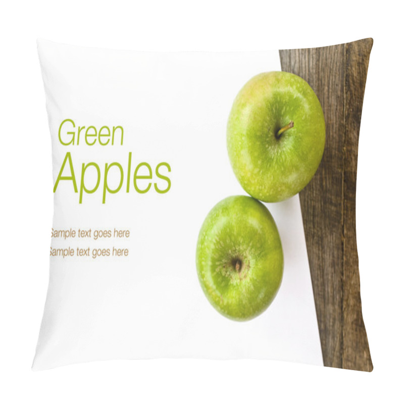 Personality  Green Apples And White Paper Pillow Covers