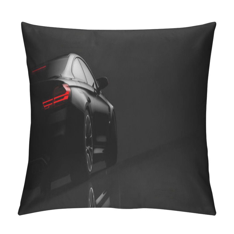 Personality  Black Generic Luxury Car, 3d Illustration Pillow Covers