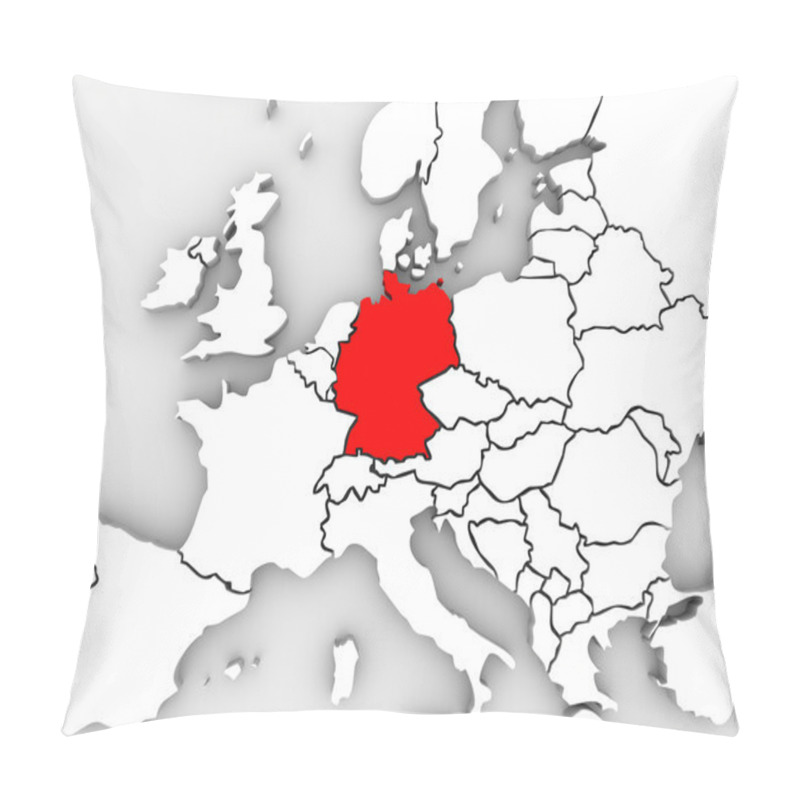 Personality  Germany Abstract Map Europe Region German Country European Pillow Covers