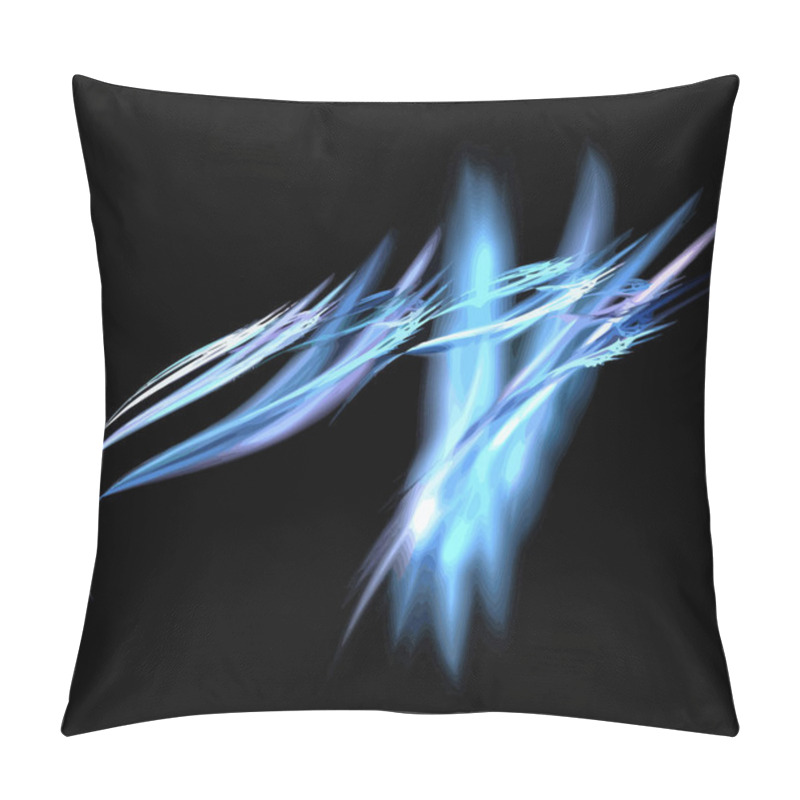 Personality  Vector Illustration Of Digital Fractal Pillow Covers