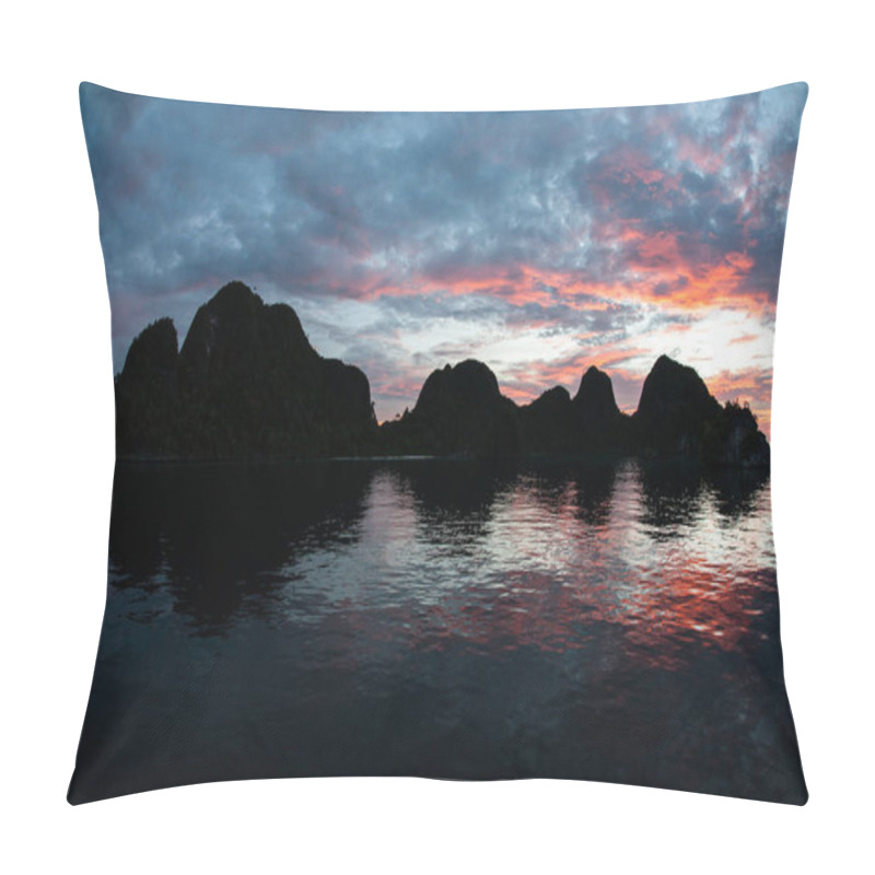 Personality  The Remote Limestone Islands Of Wayag In Raja Ampat Are Surrounded By Calm Seas And Healthy Reefs. This Tropical Region Is Known As The Heart Of The Coral Triangle Due To Its Marine Biodiversity. Pillow Covers