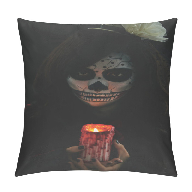 Personality  Scary Girl In Halloween Costume Pillow Covers