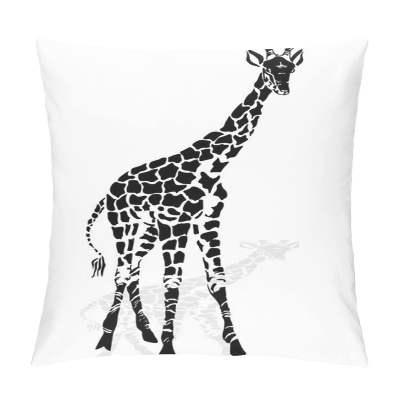 Personality  Vector Illustration Giraffe Pillow Covers