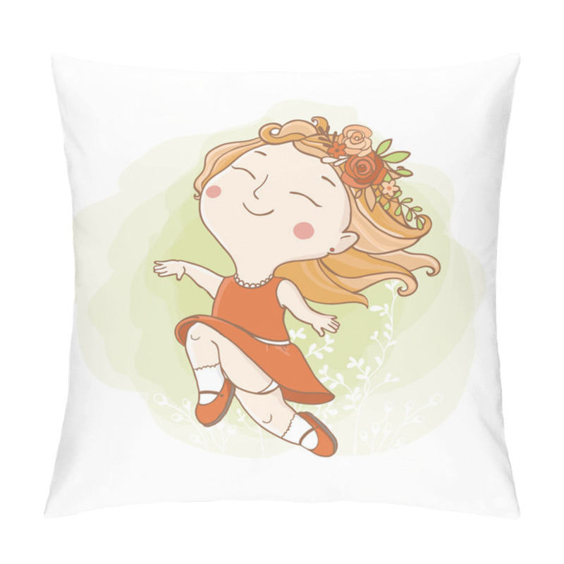 Personality  Little Hippie Girl Pillow Covers