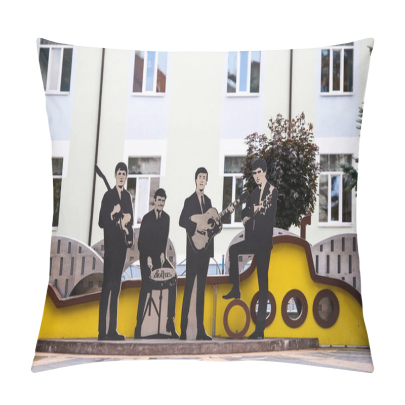 Personality  The Beatles Instalation In The Center Of Vinnytsia, Ukraine. September 2020 Pillow Covers