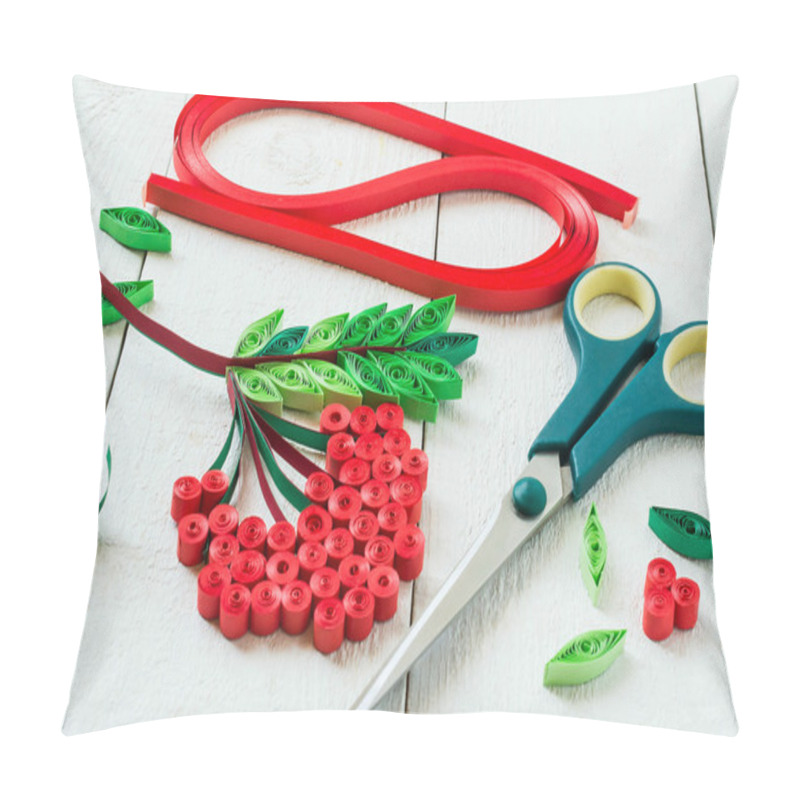 Personality  Handmade In The Technique Of Quilling: Branch Rowan Pillow Covers