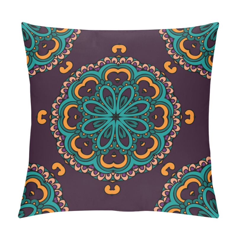 Personality  Luxury Damask Seamless Motif Vector Pattern Pillow Covers