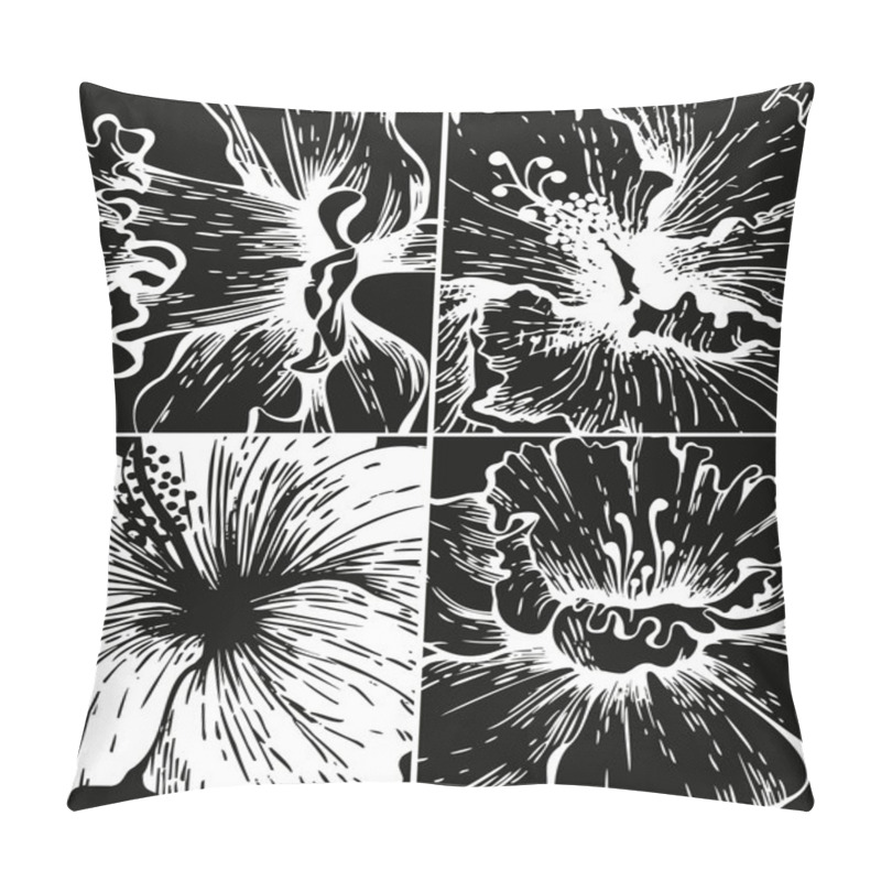 Personality  Set Of Floral Graphic Backgrounds Pillow Covers