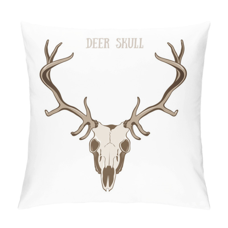 Personality  Deer Skull Pillow Covers