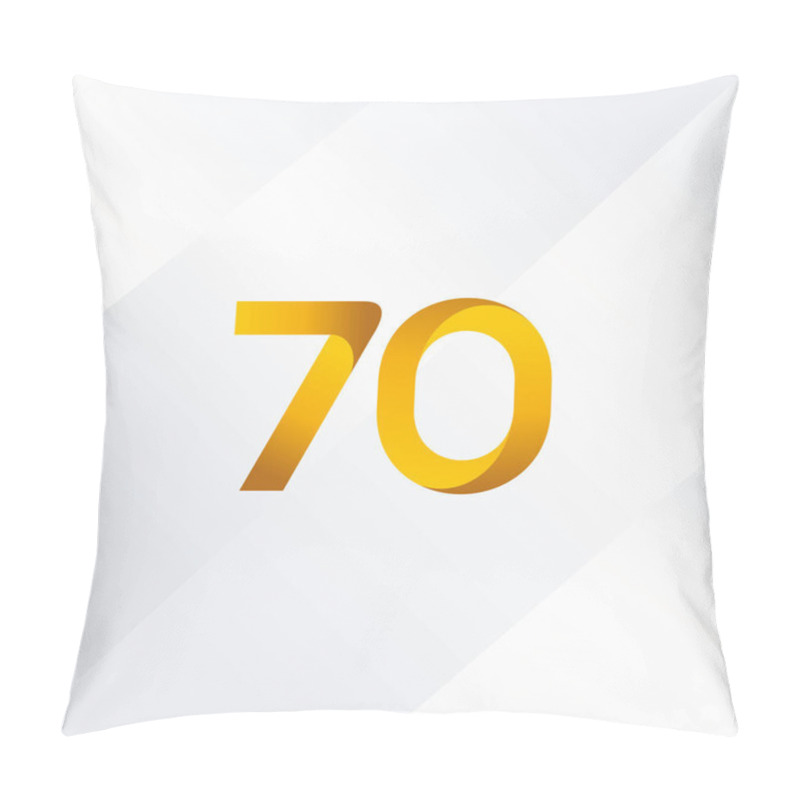 Personality  70 Number Logo Icon Pillow Covers