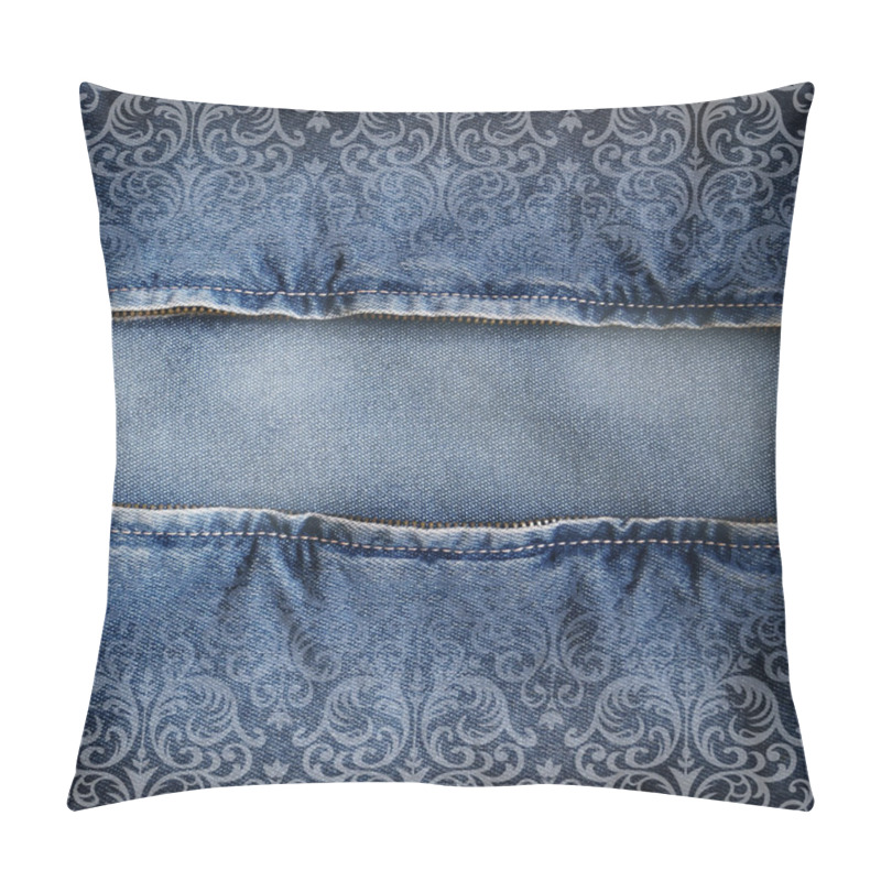 Personality  Background Denim Texture Pillow Covers