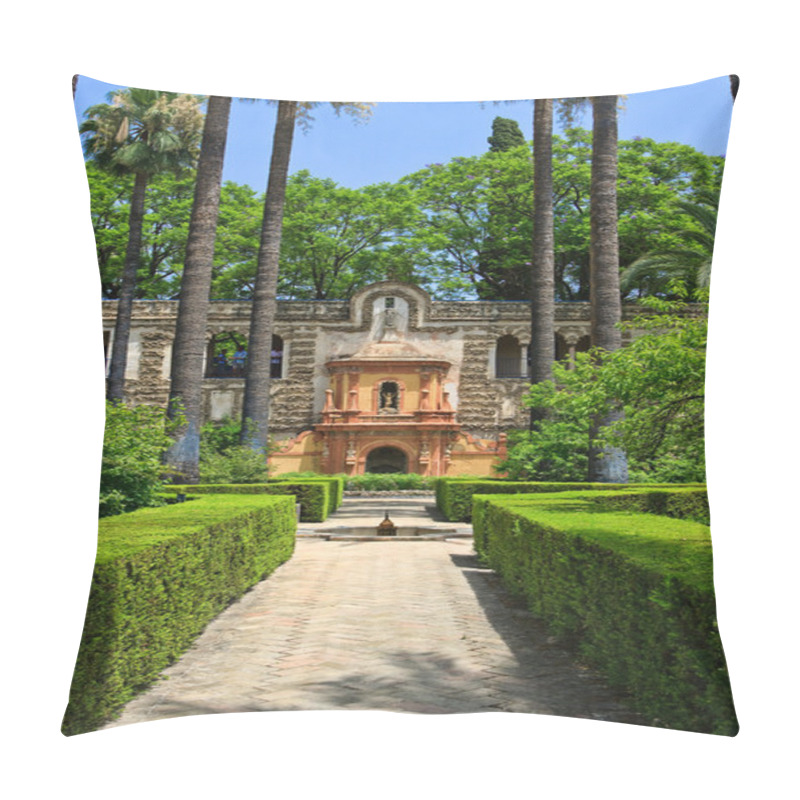 Personality  English Gardens Of The Alcazar Palace Pillow Covers