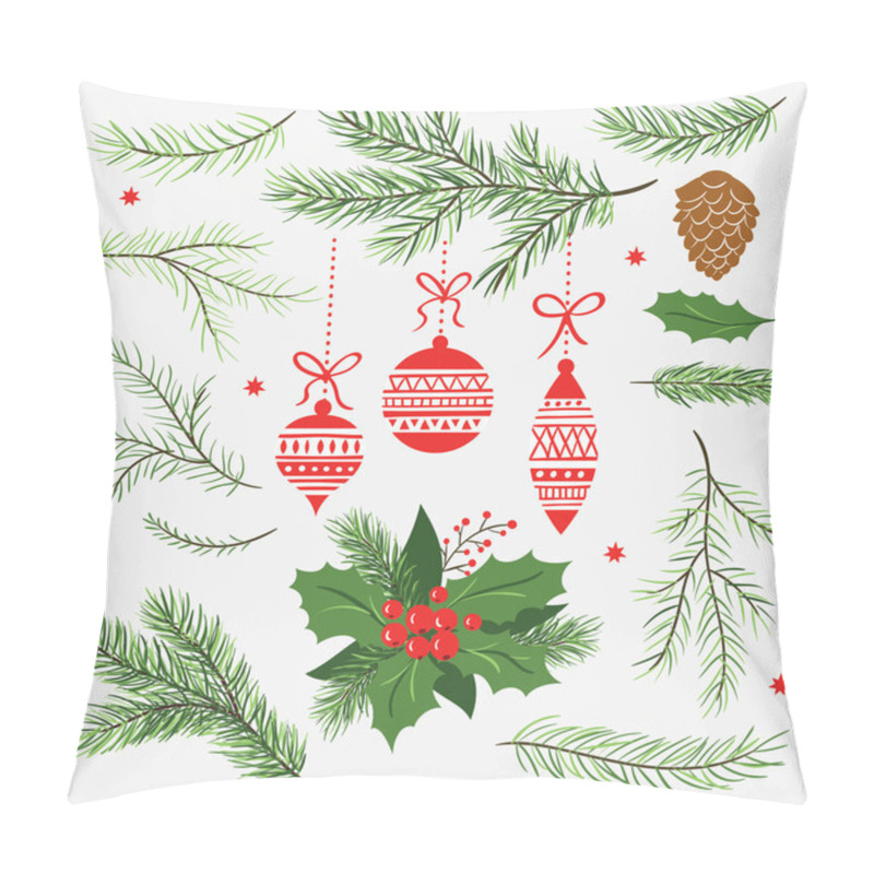 Personality  Set Of Christmas Elements Pillow Covers