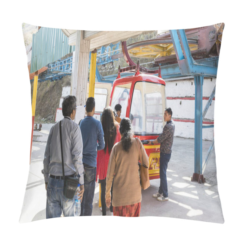 Personality  DARJEELING, INDIA, March 5, 2017: The Darjeeling Ropeway Is A Ropeway In The Town Of Darjeeling Pillow Covers