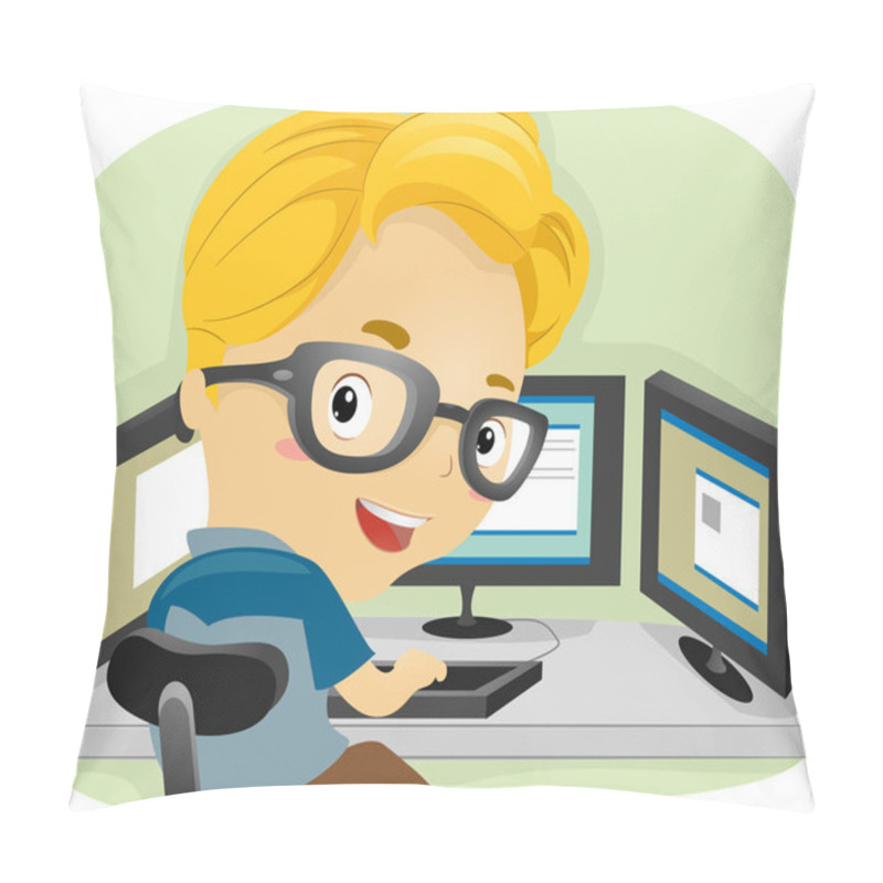 Personality  Techie Kid Pillow Covers