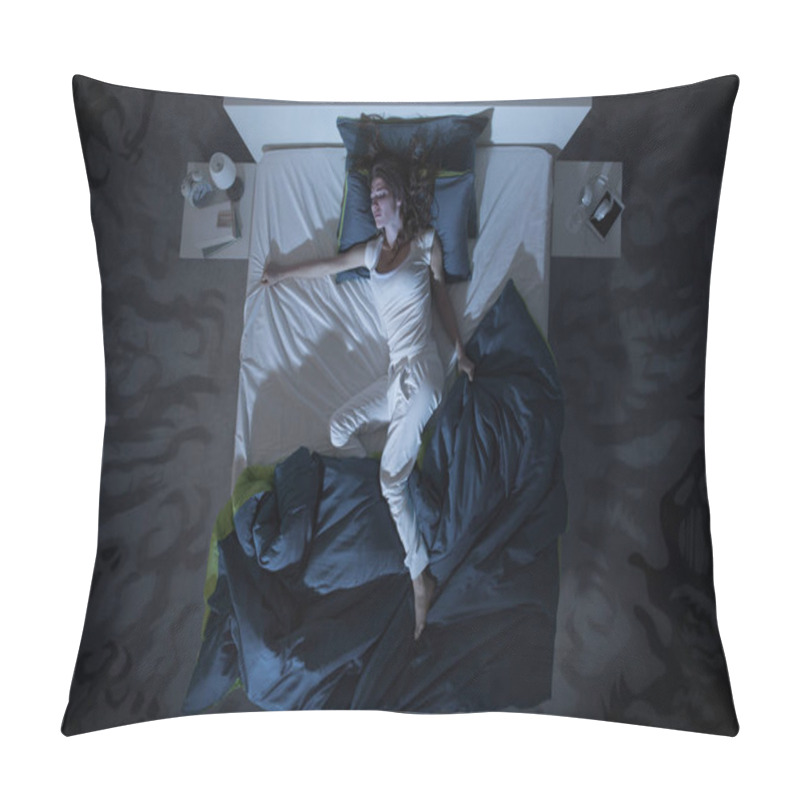 Personality   Insomnia And Nightmare In Bed At Night Pillow Covers