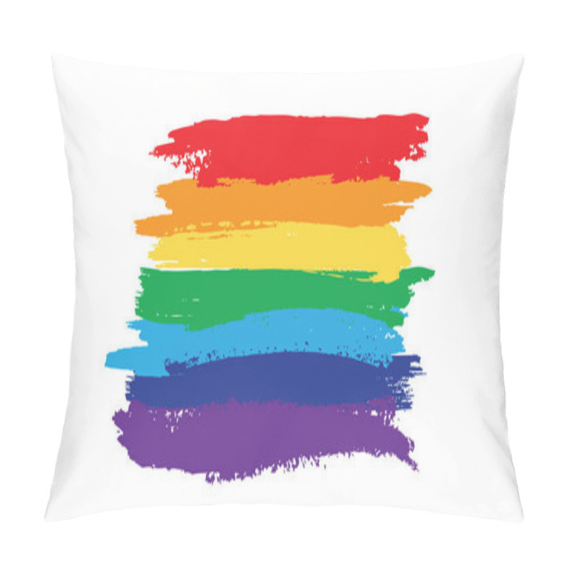 Personality  LGBT Concept. Flag Pride Rainbow Lgbt Lesbian. Vector Hand Drawn Pillow Covers