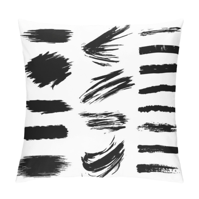 Personality  Handmade Collection Set Of Underline Strokes In Marker Brush Doodle Style Various Shapes Pillow Covers