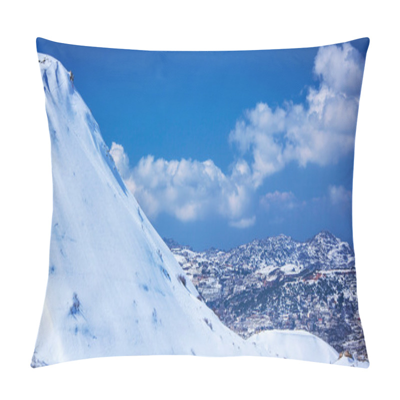 Personality  Village In The Mountains Pillow Covers