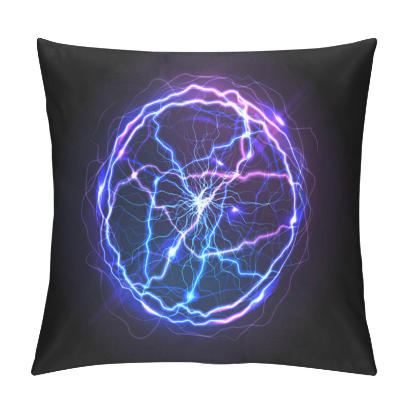 Personality  Realistic Electric Ball Or Abstract Plasma Sphere Pillow Covers