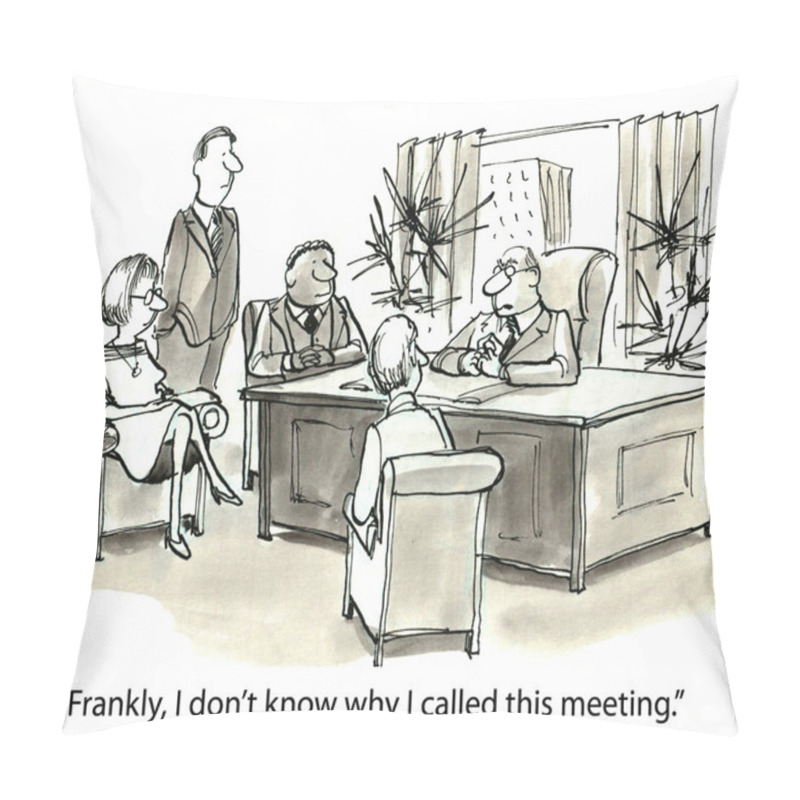 Personality  Meeting At Boss Pillow Covers