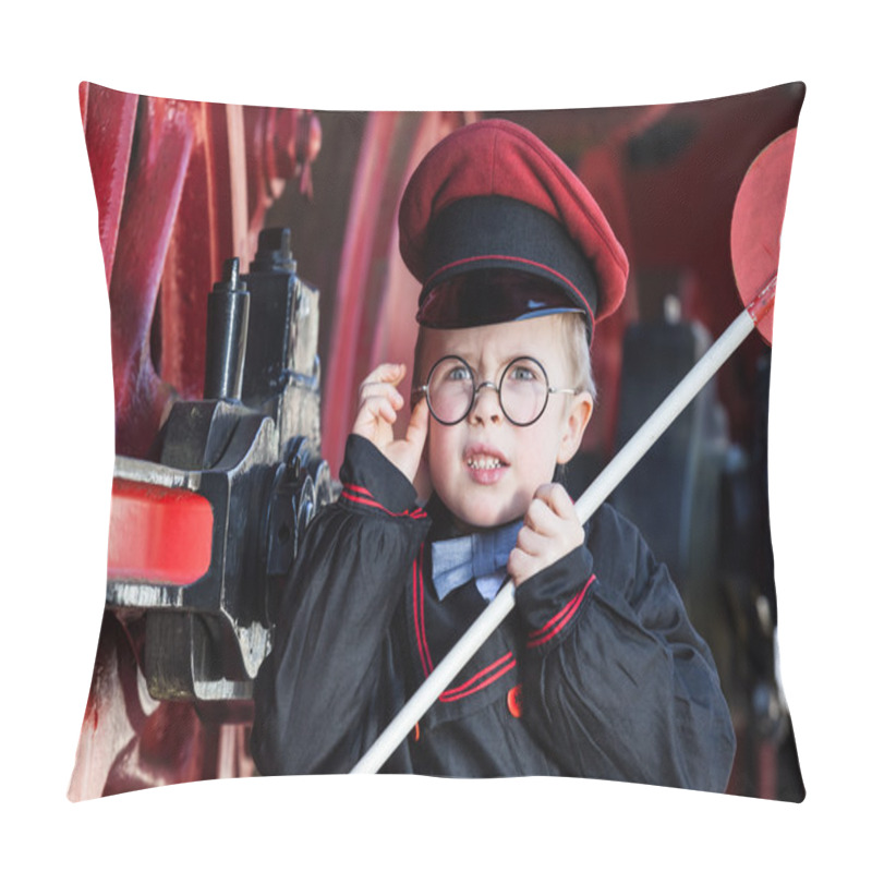 Personality  Upset Little Railroad Conductor Pillow Covers