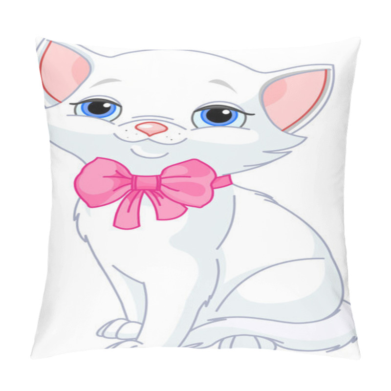 Personality  Very Cute White Cat Pillow Covers