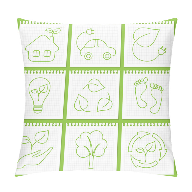 Personality  Eco Friendly Icons Pillow Covers