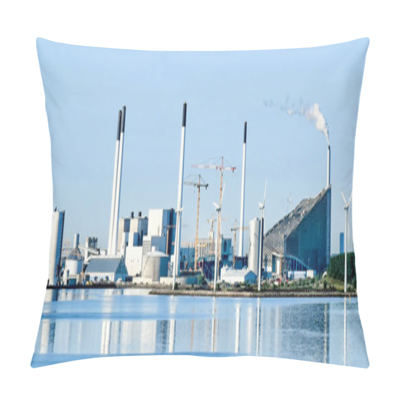 Personality  Incineration Plant Amager Slope (Amager Bakke) In Copenhagen, Denmark Pillow Covers