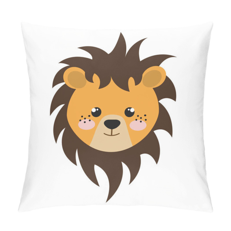 Personality  Cute Little Lion Animal Character Pillow Covers