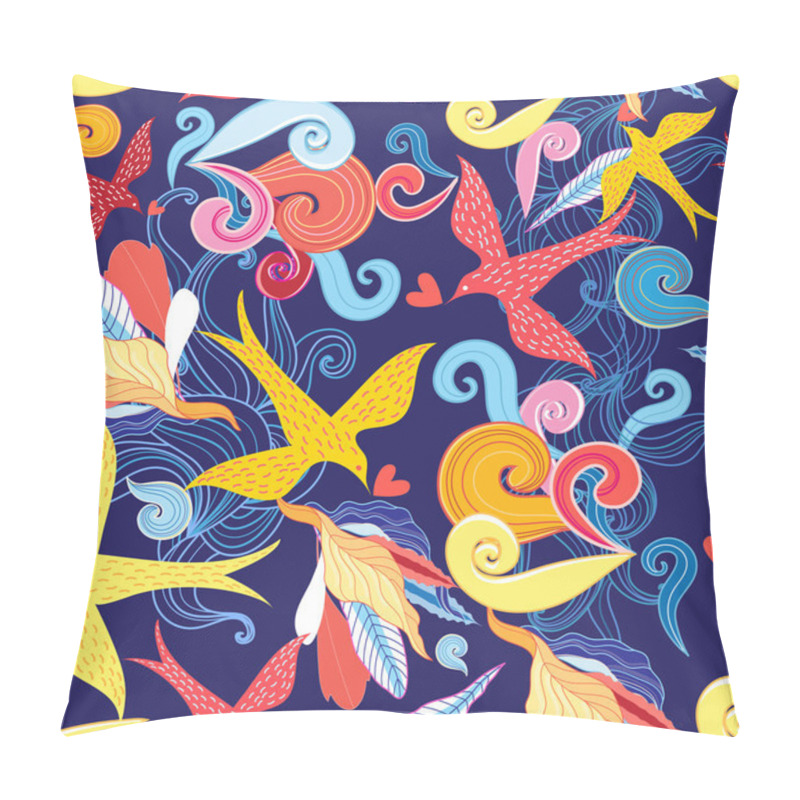 Personality  Floral Pattern With Birds  Pillow Covers