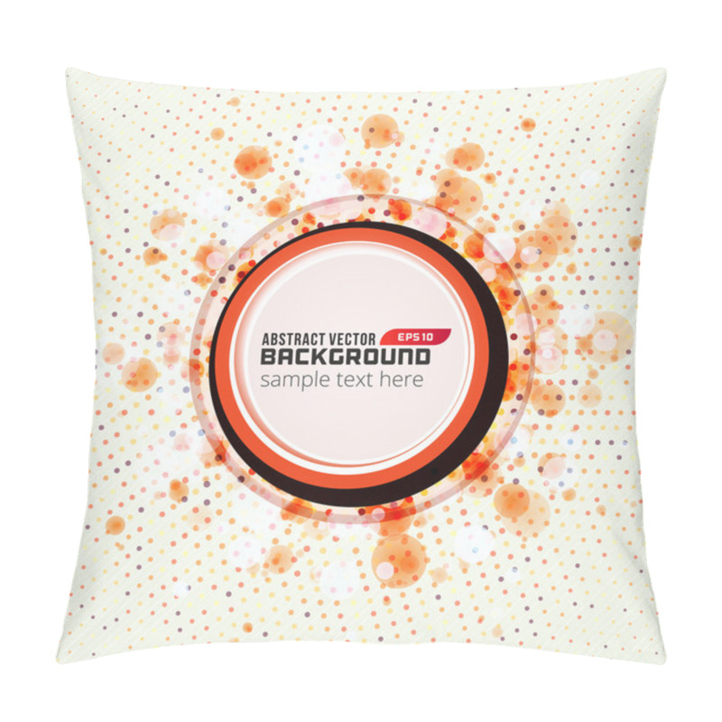 Personality  Abstract Geometric Circle Dots Vector Background Pillow Covers