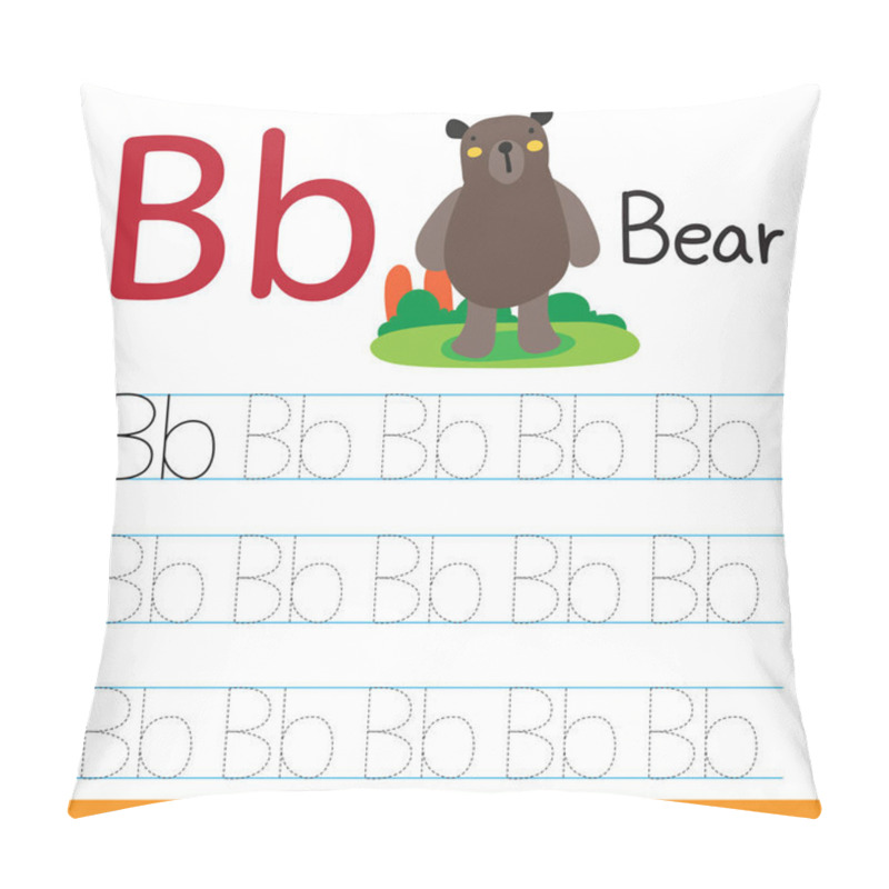 Personality  Bear Drawing Line Vector Design, Bear Line Drawing Vector Design Pillow Covers