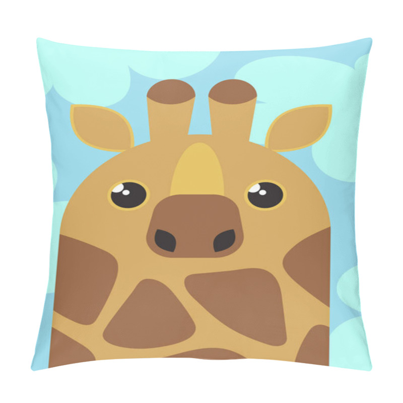 Personality  Cute Giraffe Character Pillow Covers