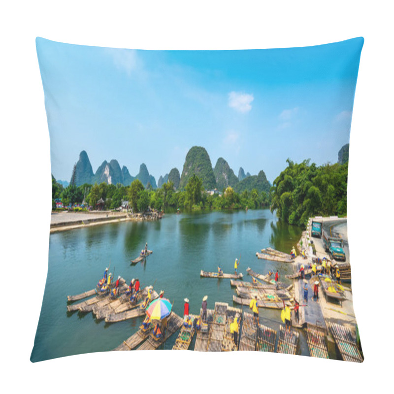 Personality  The Beautiful Landscape Scenery Of Guilin, Guangxi Pillow Covers