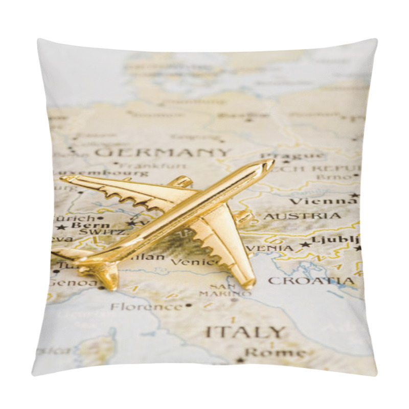 Personality  Plane Over Europe Pillow Covers