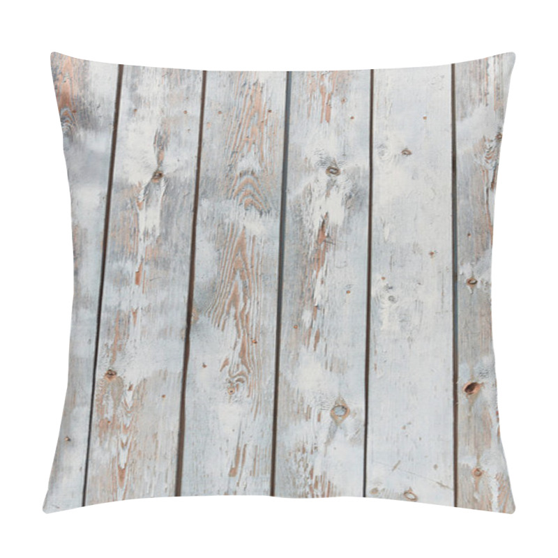 Personality  Shabby Chic Wood Background. Texture Of Old Wooden Boards. Faded Pillow Covers