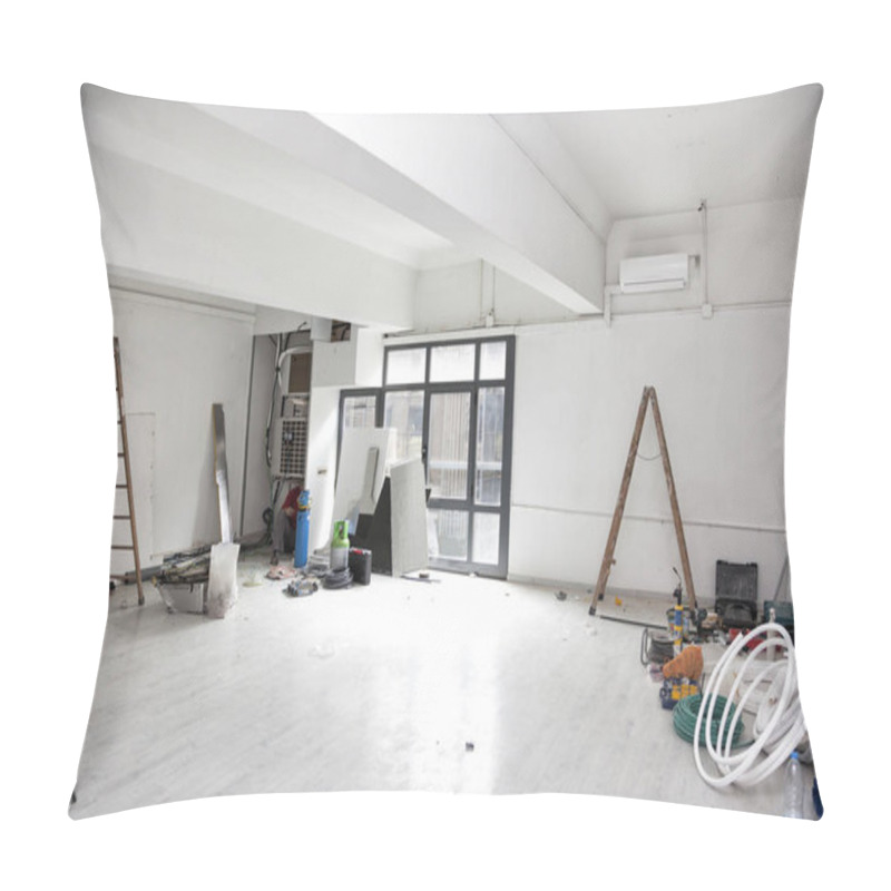 Personality  Construction Works For The Renovation Of An Office Space And Ins Pillow Covers