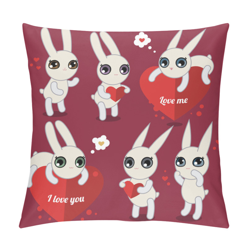 Personality  Cute  Rabbits Pillow Covers